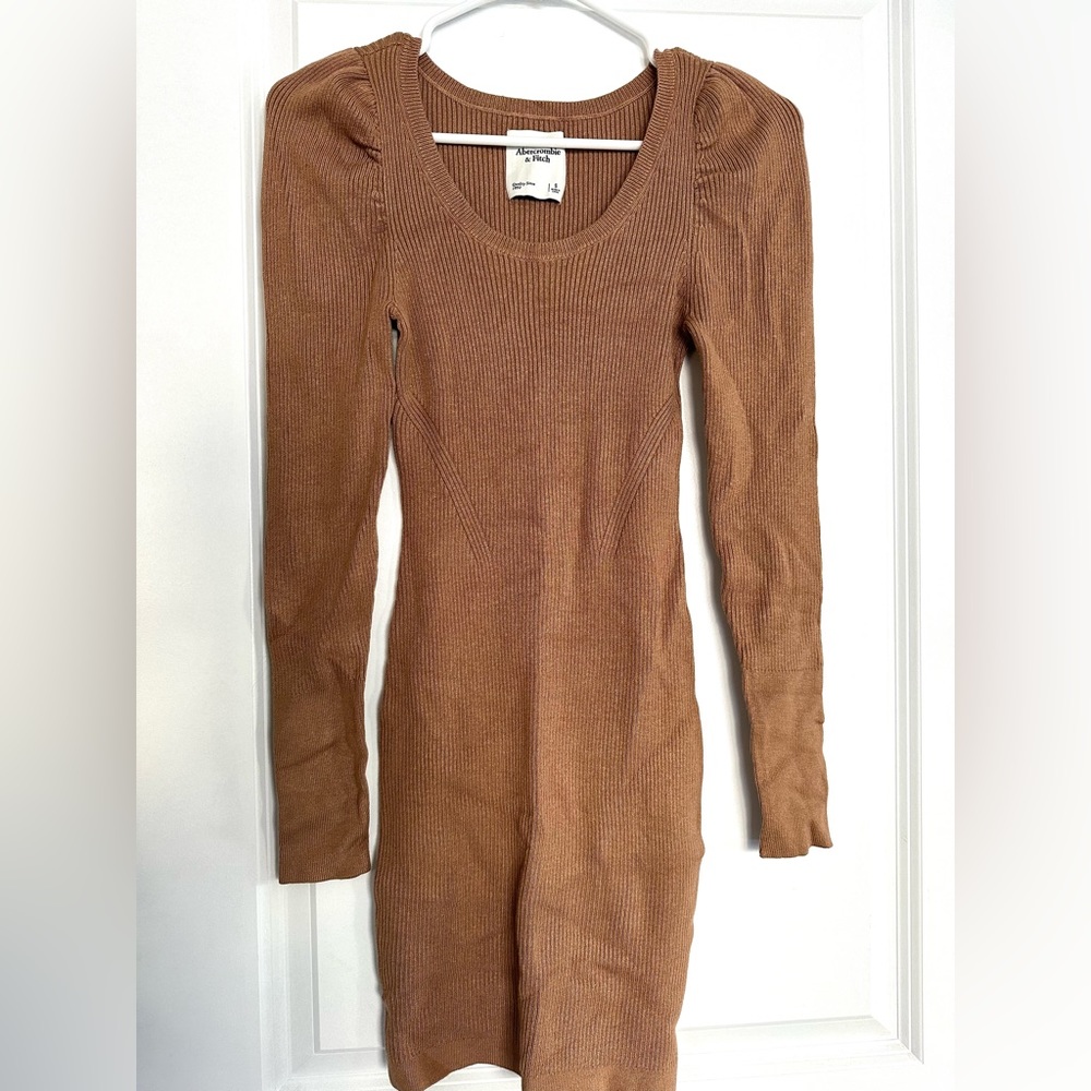 Abercrombie & Fitch Brown Long Sleeve Dress